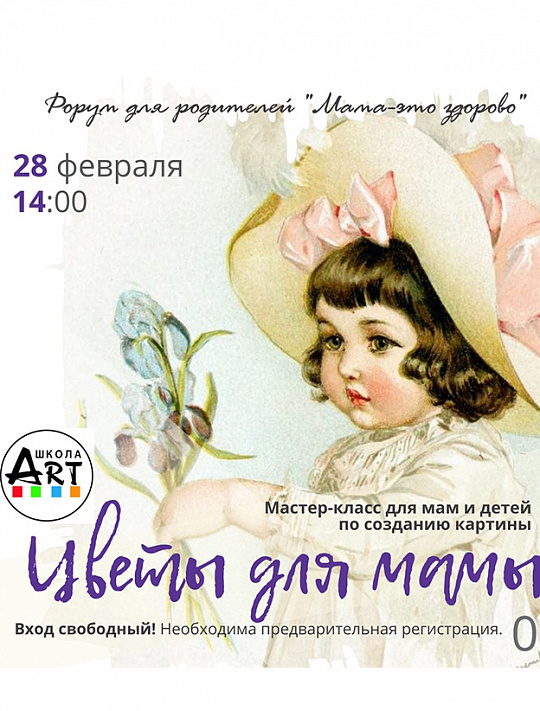 Мастер-класс по созданию картины "Цветы для мамы"